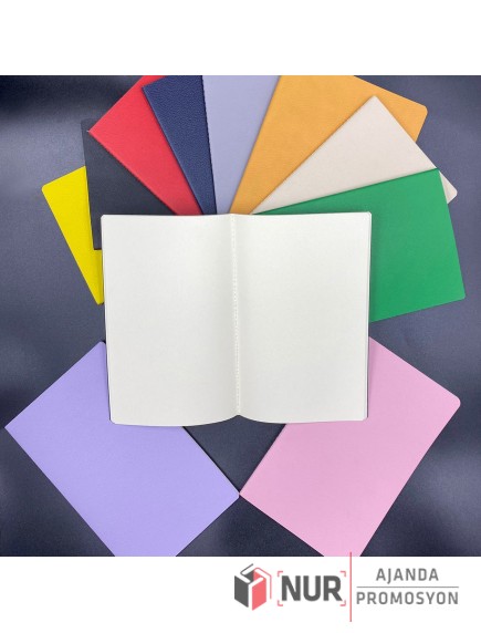 Marmara - Tarihsiz Defter 13x21 cm Terzi Dikiş 30 Yaprak 80 gr Krem Kağıt